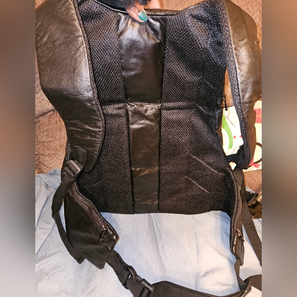 Special made leather, laptop/travel bag from Romania